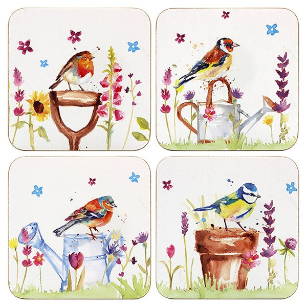 Garden Birds Coasters Set of 4